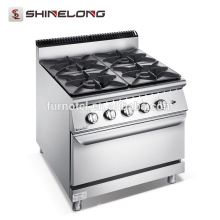 F9080GGR Quality Guarantee Professional 4 Burner Gas Cooker with Oven Series Stove